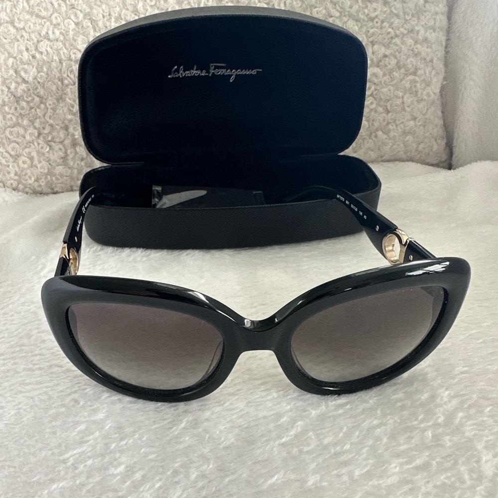 Salvatore Ferragamo Black Sunglasses